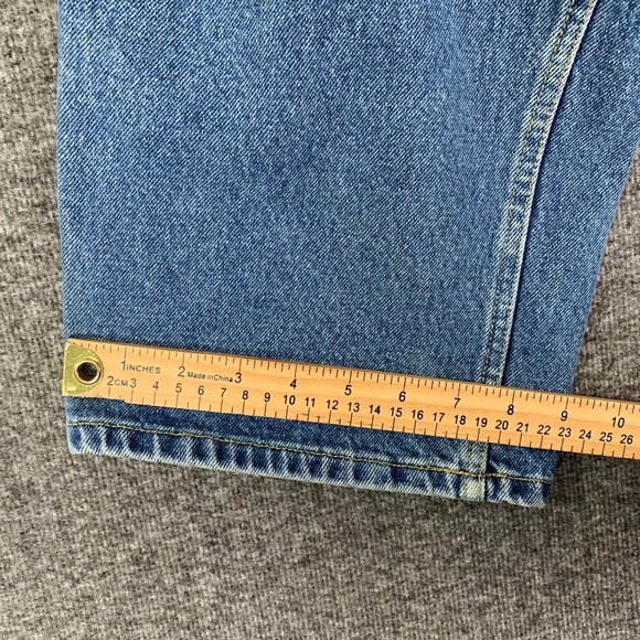 Vintage Tommy Hilfiger Jeans Men 34x30 Baggy Wide Leg Y2K Spellout Hip Hop - Picture 9 of 15